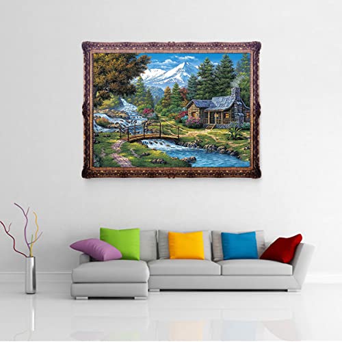 KTHOFCY 5D DIY Diamond Painting Kits for Adults Kids, Scenery Full Drill Embroidery Cross Stitch Crystal Rhinestone Paintings Pictures Arts Wall Decor Painting Dots Kits 15.7X11.8 in