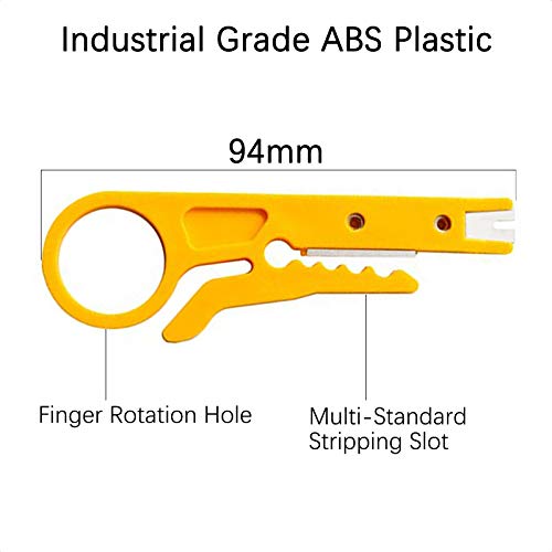 VANICE Mini Wire Stripper 3 Pack Network Wire Stripper Punch Down Cutter