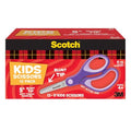 Scotch 5" Soft Touch Blunt Kid Scissors, Purple, 12 Count, Teacher's Pack - size: 12 count - pointed