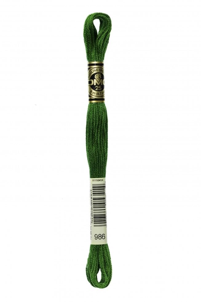DMC Stranded Cotton Embroidery Thread 986 - per Skein