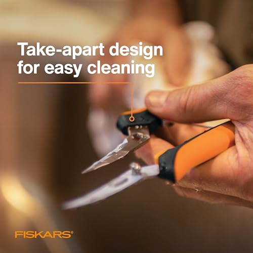 Fiskars 6" Curved Micro-Tip Pruning Snips, Garden Scissors For Tight Spaces - style: Curved Snips