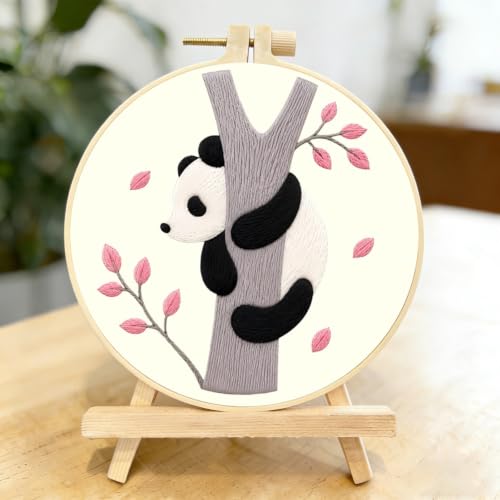 3 Packs Embroidery Kit for Adults, Embroidery for Beginners (Animal-2) - color: Animal-2