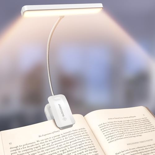 Glocusent 26 LED Reading Lights for Books in Bed, Ideal Gifts for Reader - color: White