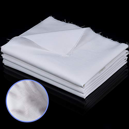 Tatuo Cotton Fabric Muslin Cloth for Sewing,1.6 Yard X 2.5 Yard,White - color: White, size: 1.6 Yard X 2.5 Yard