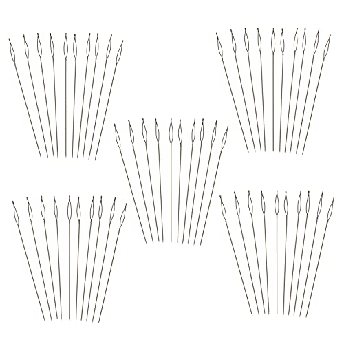 The Beadsmith Basic Elements Collapsible Eye Needles – 2.5 Inch Long – Flexible Twisted Wire – Large Eye, Easy to Thread – 50 Fine Needles - size: Fine - 2.5" Long - 50 Needles