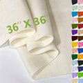 Ivory Felt Fabric 36" X 36"(1 Square Yard) 1.6mm Thick Soft Felt Sheet - color: Ivory