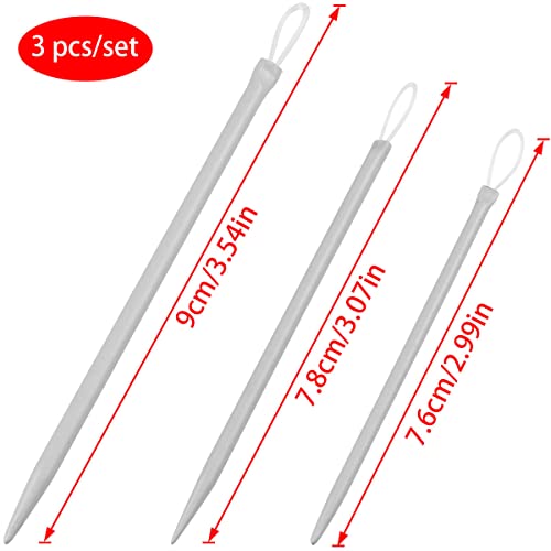 AYLIFU 3piece Large-Eyed Nylon Thread Knitting Needle Yarn Wool Needle Knitting Needle Yarn Sewing Needle Weaving Tool (3pcs)