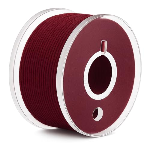 Mandala Crafts Burgundy 15J SA156 Prefilled Bobbin Thread, 144 PCs - color: Burgundy, size: Size A 144 X 142 Yards