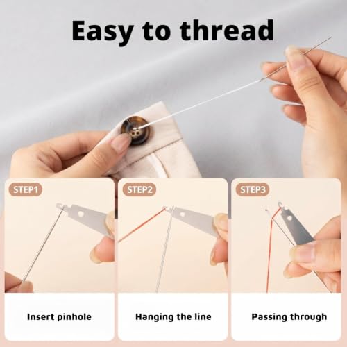 Clip-On Sewing Ruler Set, 2/3/4/5/6mm Stitch Guide Sewing Gauge for Straight Edge Stitching, Hemming & Quilting, 40 PCS Sewing Accessories for Fabric Crafts and DIY Sewing