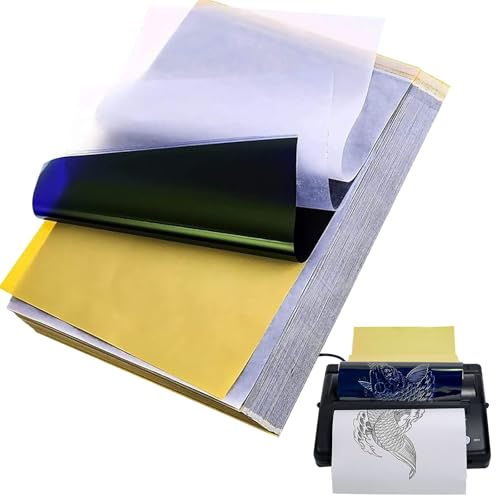 Tattoo Transfer Paper 100 Sheets, Thermal Stencil Paper for Tattooing - size: 100Pcs
