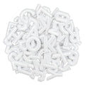 72 Pcs Iron On Letters & Numbers Patches for Tote Bags Hats Clothing White - color: White, size: Letters & Numbers