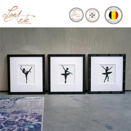 Lanarte Counted Cross Stitch Kit: Ballet Silhouette 3 (Evenweave) - style: Ballet Silhouette 3