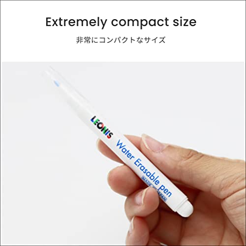 LEONIS Water Erasable Fabric Marking Pen Blue 10 Count Pack [ 78007 ] - size: 1 Count (Pack of 10)