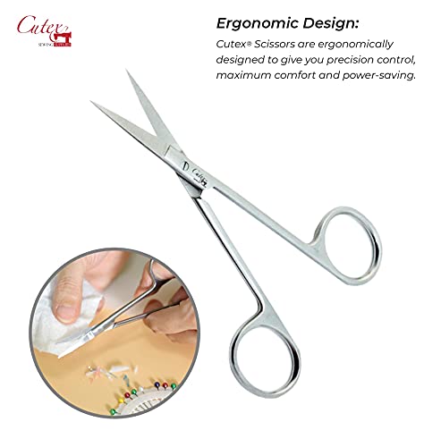 Cutex 4-1/2" Fine Narrow Tip Embroidery Scissors/Thread Trimmers - color: Fine Narrow Tip