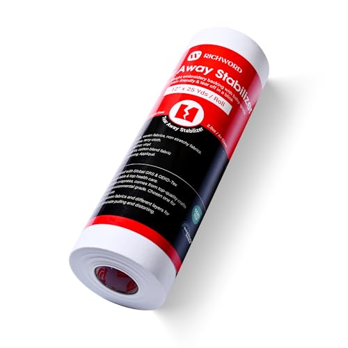 BAI Tear Away Stabilizer for Embroidery 2.0oz, 12"x25yd Roll - color: 12"x25yd roll