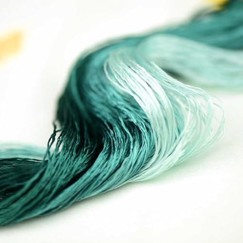Natural 100% Mulberry Handmade Embroidery Silk Thread Silk Floss (50) - color: 50