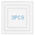 3 Pcs Blank Needlepoint Canvas 18 Mesh with Ivory Bias Tape Edge - color: Ivory