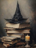 Dugsmgd Halloween Diamond Art Kits for Adults, Book Diamond Painting 12x16 - color: Halloween Book
