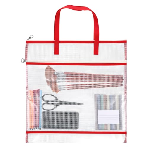 16.5x16.5 inch Portable Project Bags for Quilting Knitting