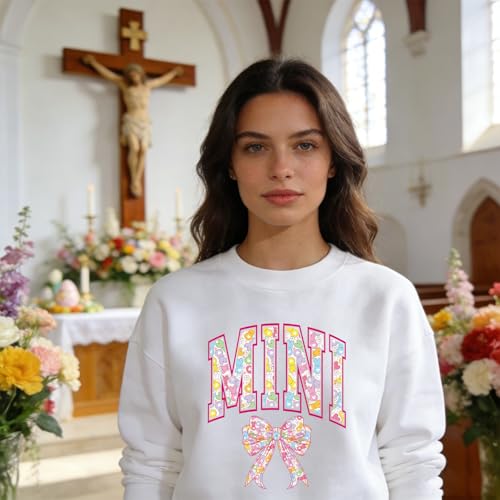 Rngmsi Dtf Transfers Ready to Press - 12 Pcs Easter Mama Iron on Patches for T-Shirts, Bow Iron on Stickers Heat Transfer Vinyl Decals for DIY Fabric Clothes Decor - style: Easter Mama