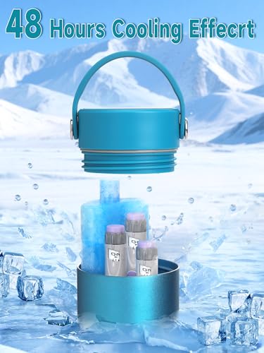 48H Insulin Cooler Travel Case TSA Approved with ℃/℉ Temperature Display - color: 01_ice Blue