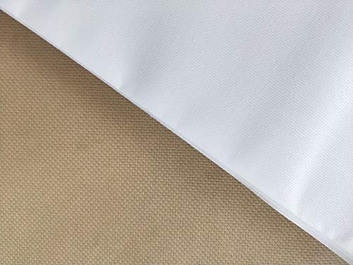 19" x 28" 14CT Counted Cotton Aida Cloth Cross Stitch Fabric (Khaki) - color: Khaki