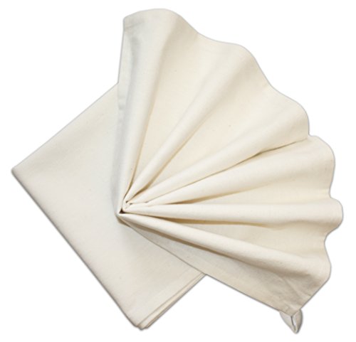 Aunt Martha's Stitch 'Em Up Hemmed Kitchen Towels, 18 by 28-Inch, Natural, 2-Pack - color: Natural, size: 18" x 28" (2 towels)