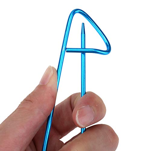 22pcs Aluminum Cable Needles & Stitch Holders Knitting Tools,Safety Pin Cable Stitches Hook,Large Eye Bent Tapestry Needles for Yarn Sewing Weaving Knitting Sweaters Blanket DIY
