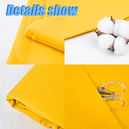 2 Yard Gold Cotton Fabric,Natural Cotton Poplin Fabric by The Yard, 59 Inches Wide 100% Cotton Fabric,Soft Embroidery Muslin Quilting Material for Sewing Material Apparel Cloth - color: Gold, size: 2 Yards