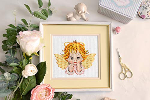 Povitrulya Embroidery Kit for Babies with Pattern “Dreaming Angel” - color: Angel