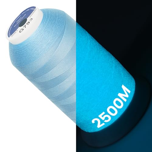 New brothread Single Huge Spool Glow in The Dark Embroidery Thread -G793 - color: 2500M Single Spool G793