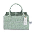Parker Baby Co. Felt Diaper Caddy Organizer - Regular, Sage - color: Sage Green (Heathered Sage Green), size: Regular