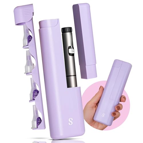 STRAWBERRY & CO Insulin Cooler Travel Case - Built-in Sharps Dispenser & Temperature-Control Organizer (Purple) - color: Purple