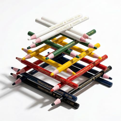 12-Pack 6color Grease Pencils Grease Pen China Markers for Glass Metal Wood - color: Yellow 12p