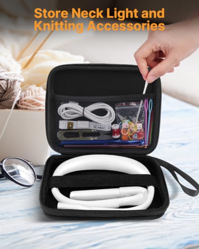 Reading Light with Storage Case, Dimmable Book Light for Reading - color: White Light with Storage Case