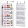 Tegeme 5-tier Hanging Thread Holder with PVC Window & Side Pocket,White - color: White