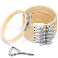 Caydo 6 Pieces 3 Inch Embroidery Hoop with Metal Screw - style: 3 INCH