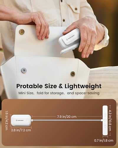 Glocusent 26 LED Reading Lights for Books in Bed, Ideal Gifts for Reader - color: White