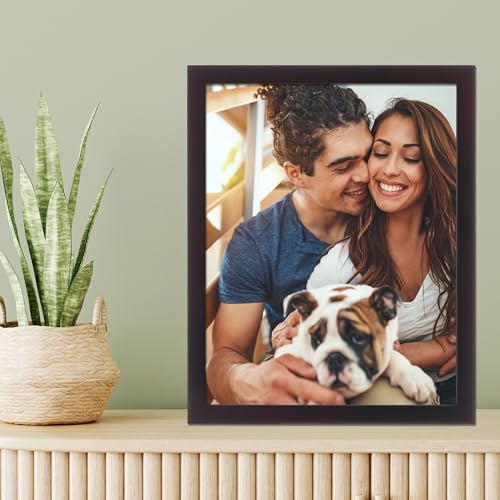 Lawrence Frames 755980 Espresso Wood Picture Frame, 8 by 10-Inch - color: Dark Walnut, size: 8X10