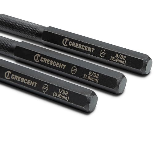 Crescent 3 Piece Set, 5" Steel Punch - CNPS12332S - style: 3 Piece