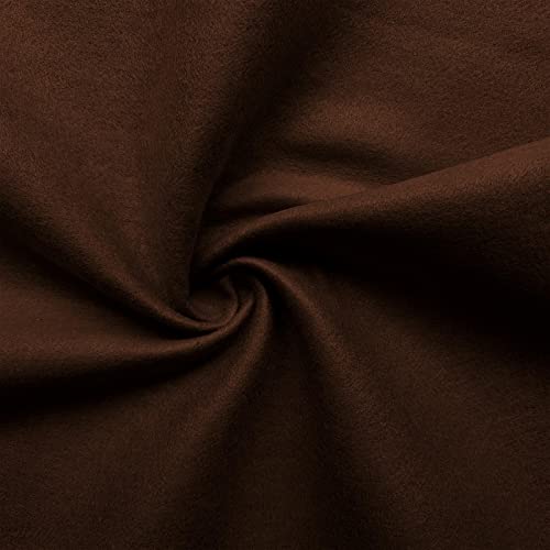 Jtnohx Color Felt Sheets 1 Square Yard Craft Felt Fabric Brown 1.4mm - color: Brown