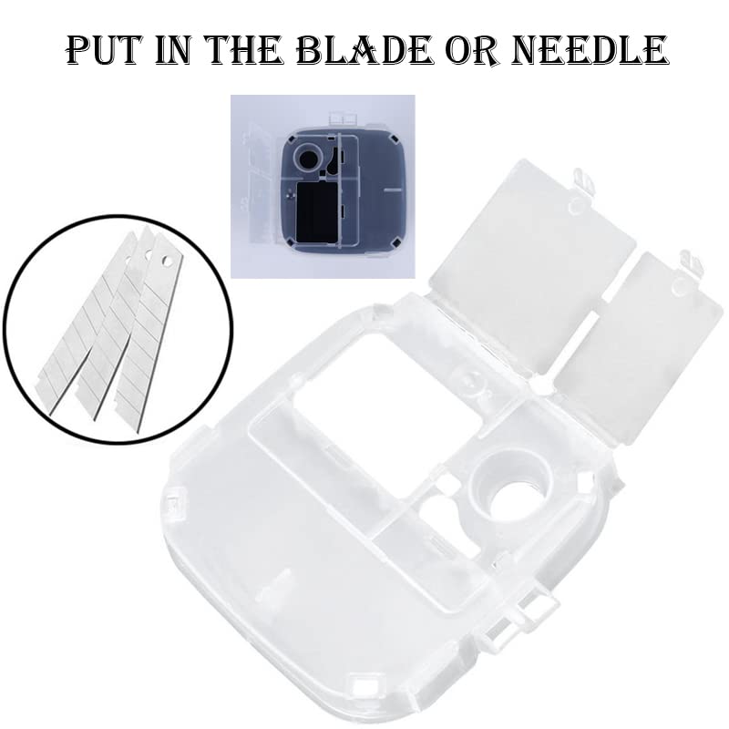10 Pack Sharps Container Blade Disposal Containers Tattoo Syringe Needle Trash Can Case Barber Razor Storage Dispenser Biohazard Infectious Waste Case for Home Professional Use (10PCS) - color: 10PCS