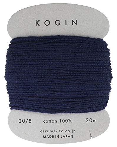 Daruma Kogin Sashiko Thread Card | #7 - Indigo 20 Meter (1)