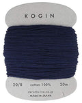 Daruma Kogin Sashiko Thread Card | #7 - Indigo 20 Meter (1)