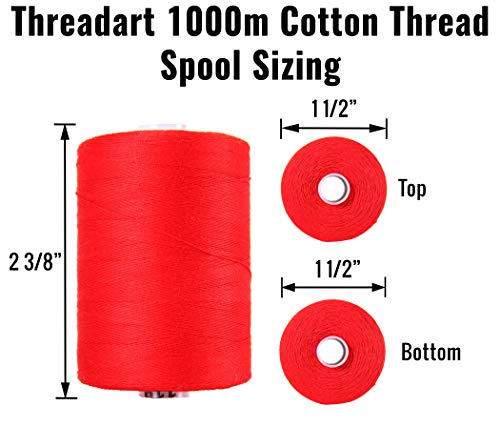 ThreadArt Cotton Quilting Thread Set, 10 Natural Color Spools - color: 10 NATURAL SPOOLS