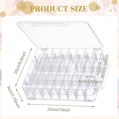 Mifoci 1 Pcs 46 Grids Thread Holder, Double Sided Sewing Thread Organizer