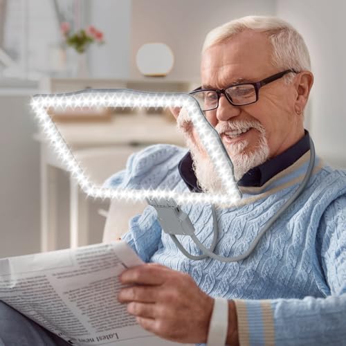 5X Neck Magnifying Glass with Light Hands Free for Reading,Seniors