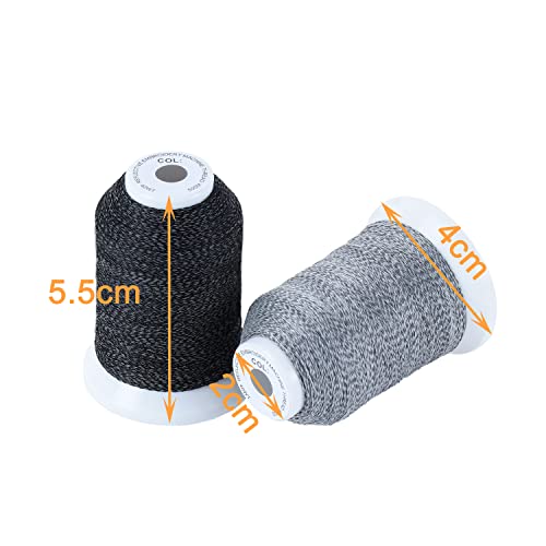 New brothread 4 Spools Reflective Embroidery Machine Thread Kit