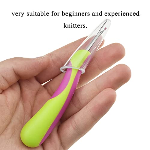HAHIYO 5Inches 1PCs Green Rubber Seam Ripper Ergonomic Grip Thread Stitch Remover Tool Sewing Stitch Cutter Thread Ripper Unpicker Sewing Accessory&Supply for Crafting Notions Quilting Sewing Hem