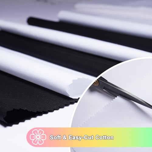 Pre-Cut Cotton Fabric Squares (42pcs 10'' White) - color: 42pcs 10'' White